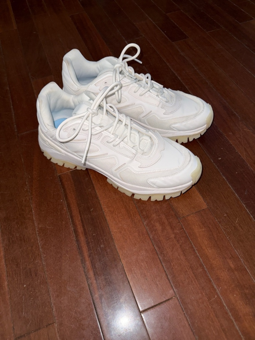 H&M Cream-Trim White Mens Sneakers